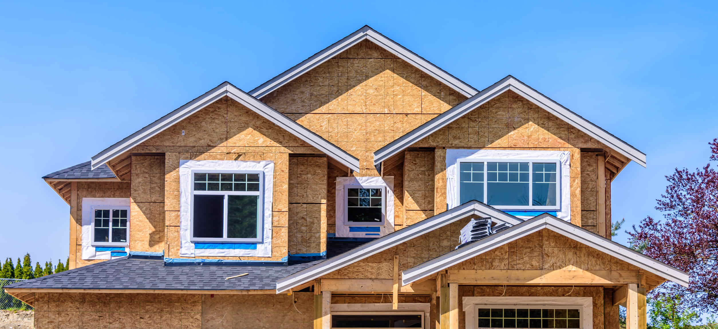 Residential exterior framing and siding project in Los Angeles CA